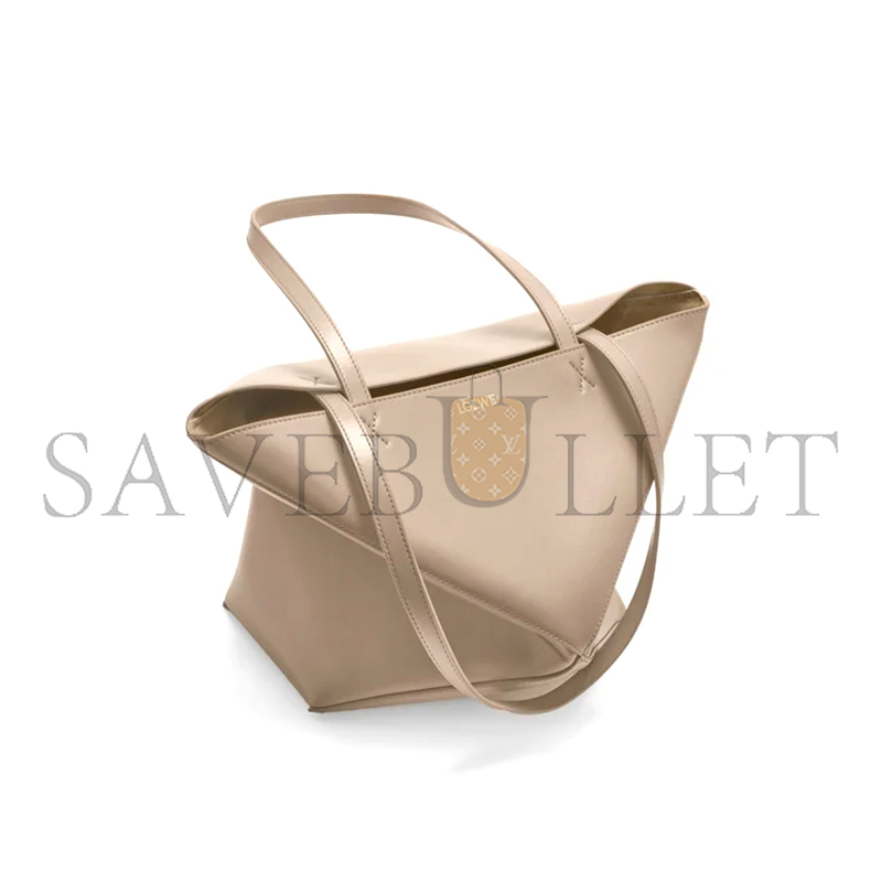 L0ew* medium puzzle fold tote in shiny calfskin a657g50x01 03 (31.5*25.5*14.5cm)